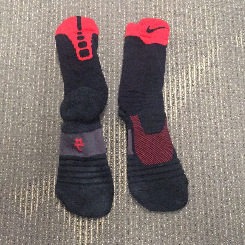 Black and red Nike Elite Socks